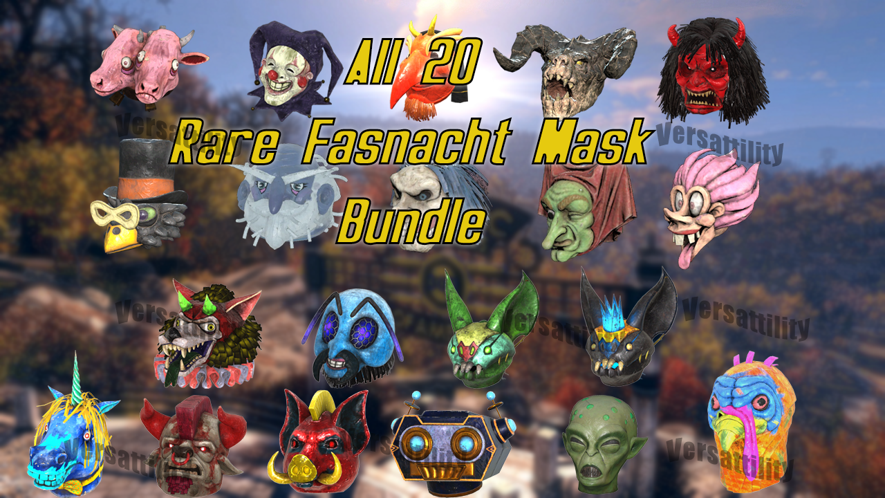 Buy All Rare Fasnacht Masks Bun In Fallout Items Offer