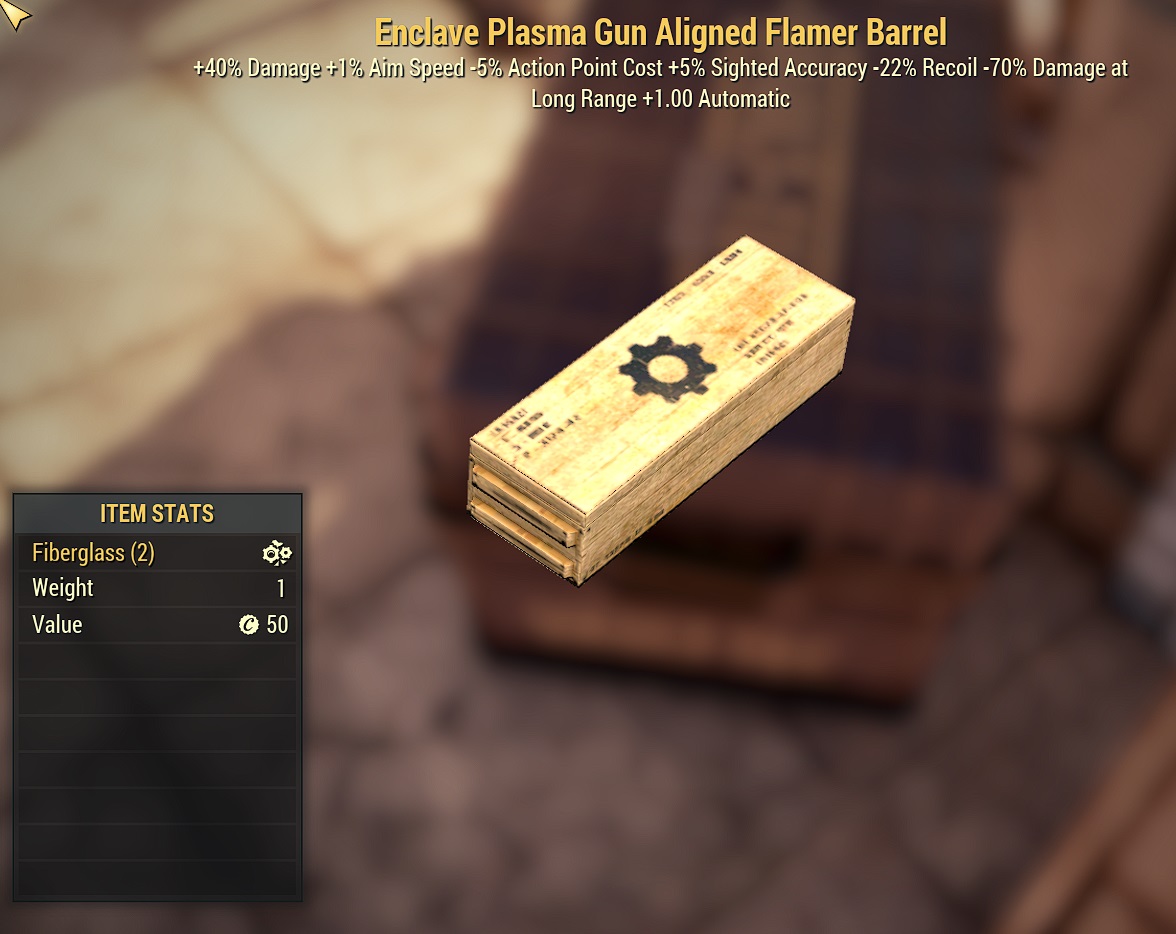 Buy Enclave Plasma Gun Aligned Fla In Fallout Items Offer