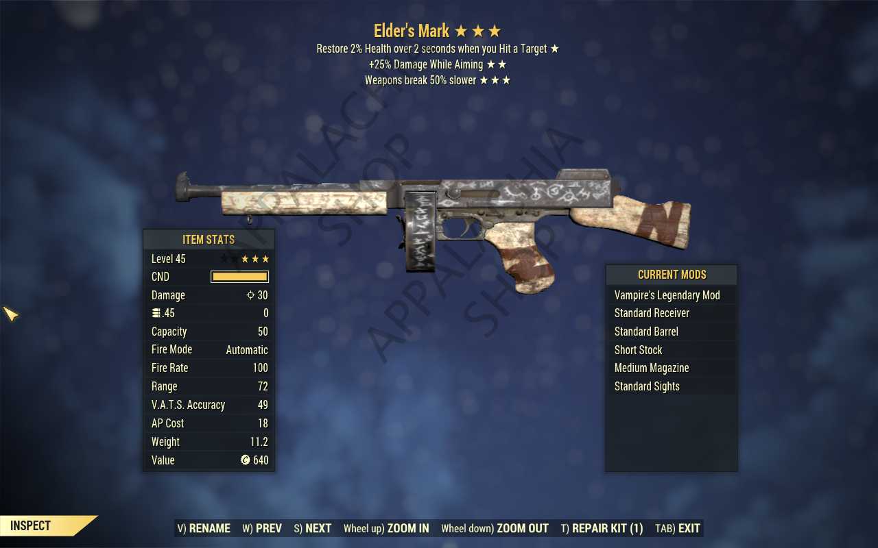 Buy Vampire S Elder S Mark 25 D In FALLOUT 76 Items Offer 247012281