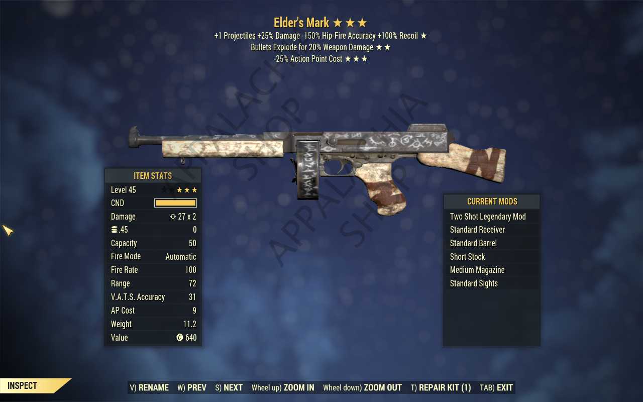 Buy Two Shot Explosive Elder S Mar In FALLOUT 76 Items Offer 2330468508