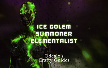 Ice Golem Elementalist End-game summoner build