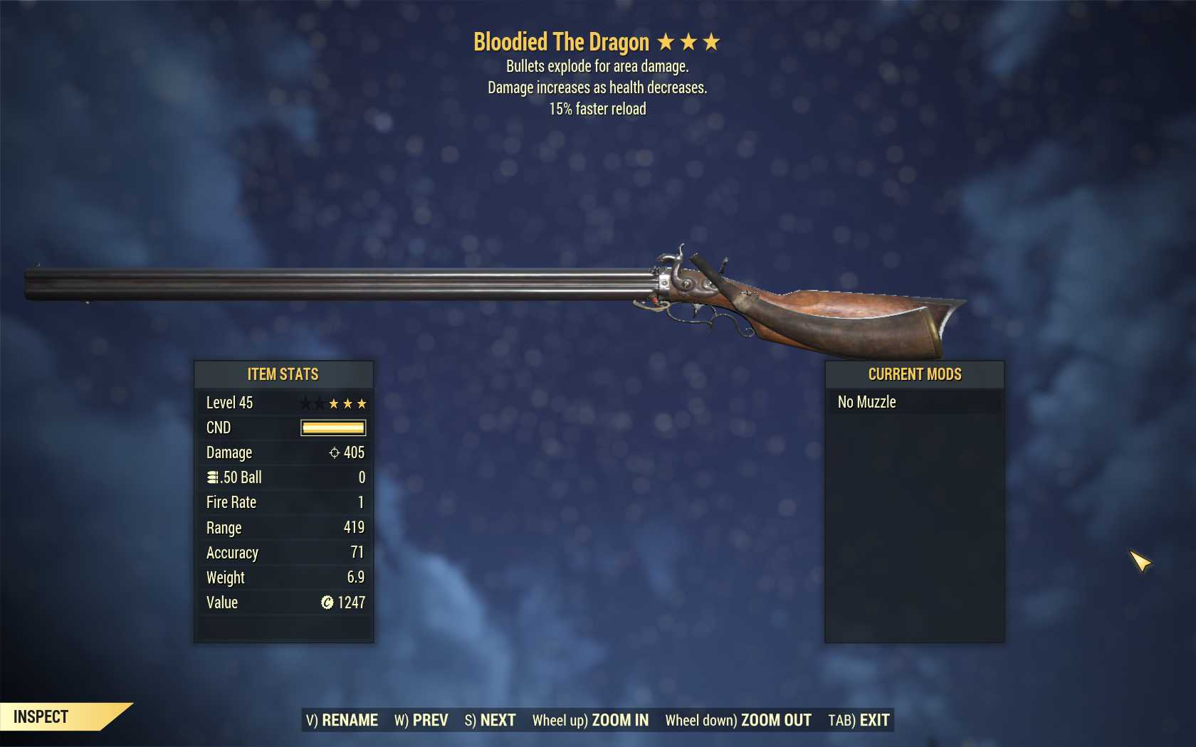 Bloodied Explosive The Dragon (15% faster reload)