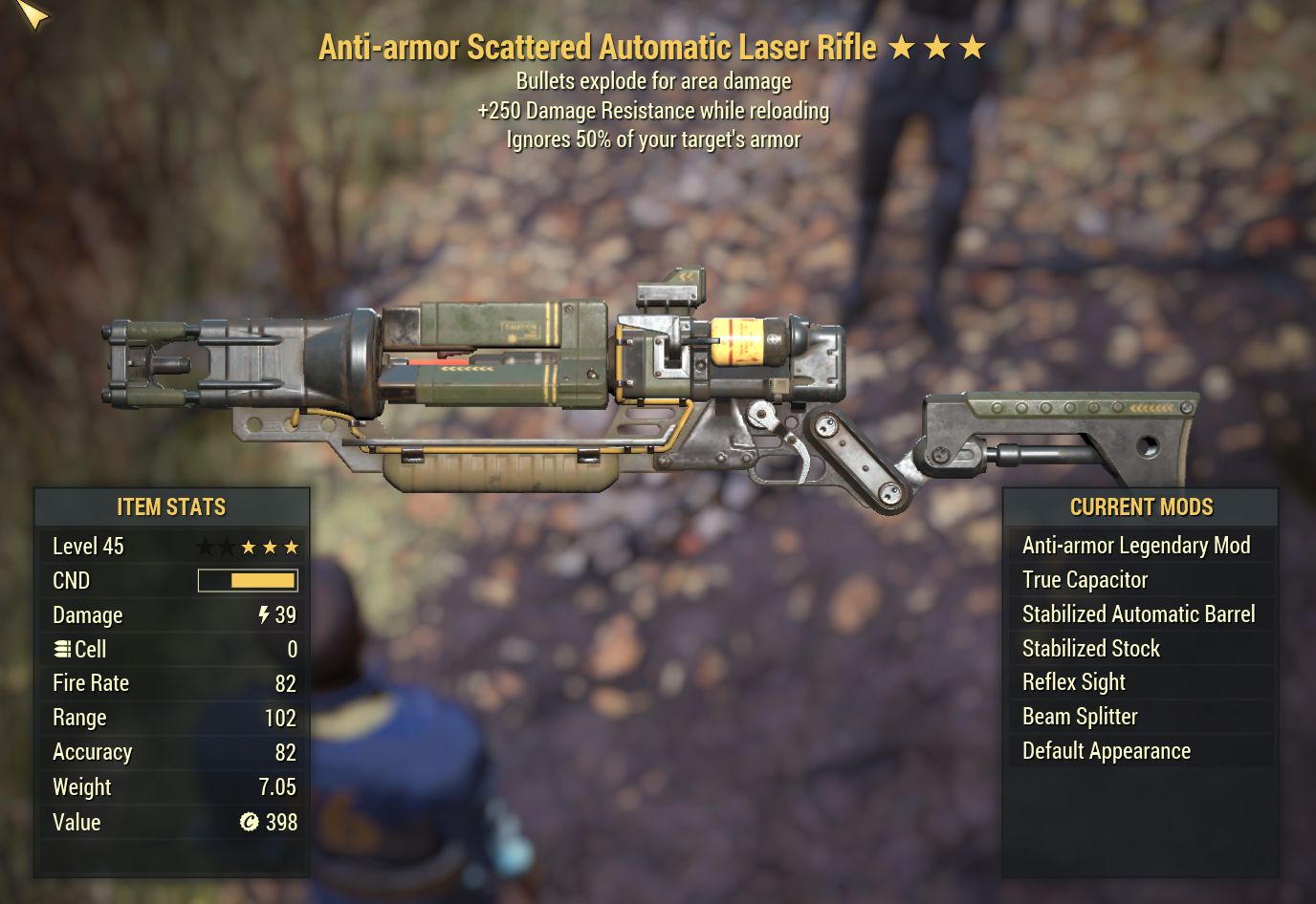 Anti-armor Laser Rifle (Explosive, +250 Damage Resist)[Legacy]