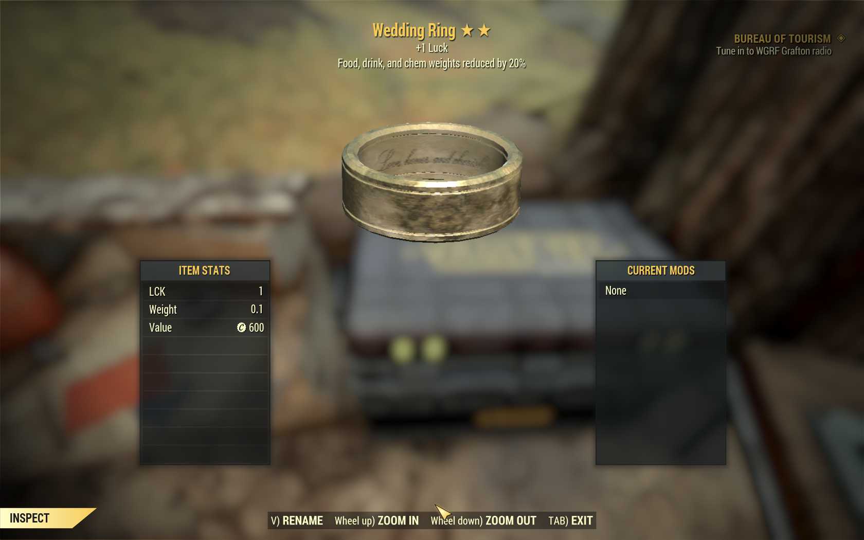 [LUCK FDCWR] Food Drink Chem Weight Reduction Wedding Ring (LUCK) [Legendary outfit]