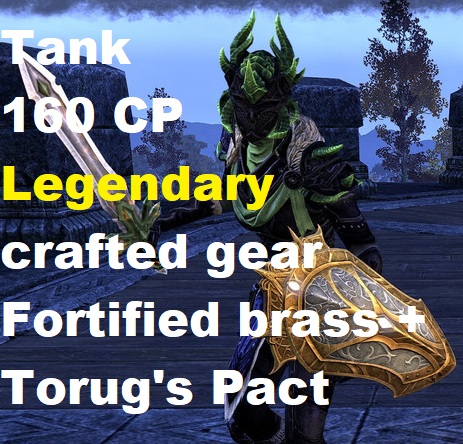 [NA - PC] Full Legendary Crafted Gear - Tank - 160 CP Fortified Brass + Torug's Pact