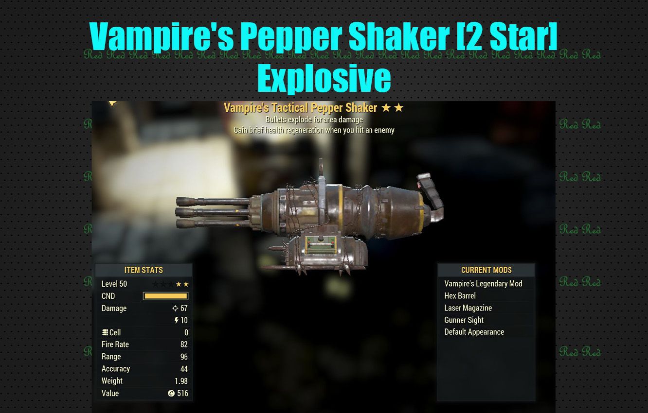 Vampire's Explosive Pepper Shaker