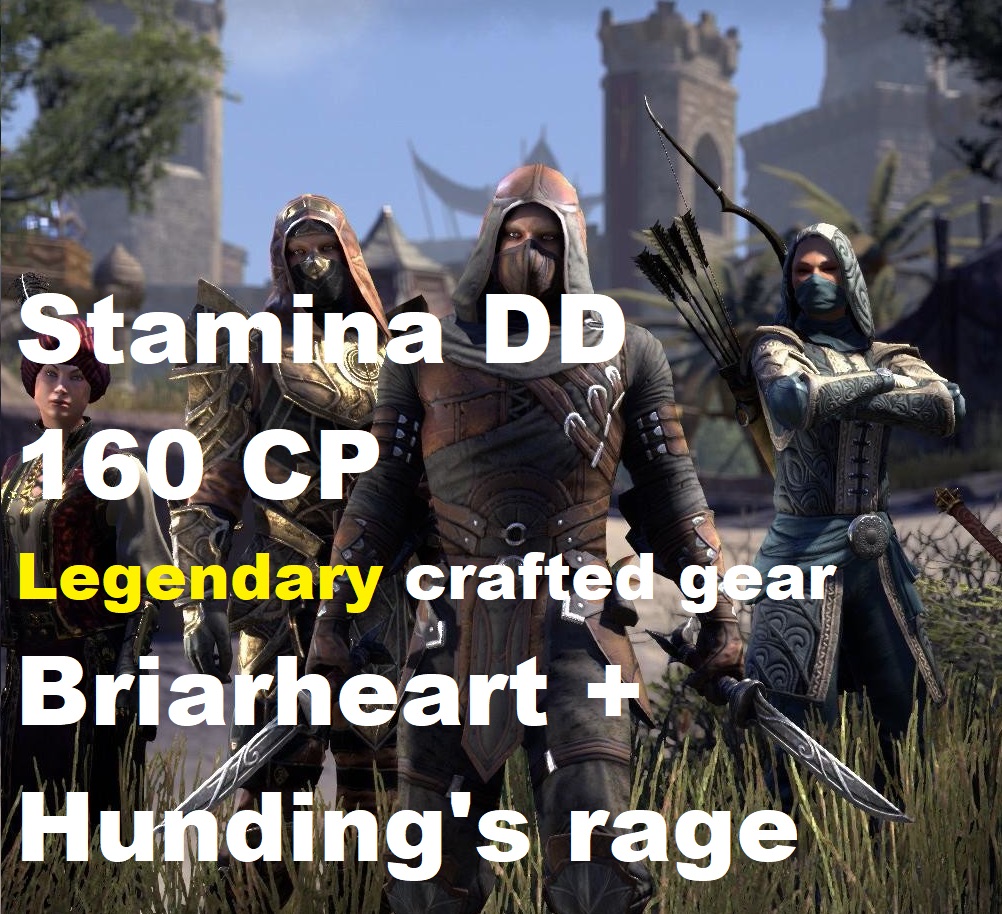 [NA - PC] Full Legendary Crafted Gear - Stamina DD - 160 CP Briarheart + Hunding’s Rage