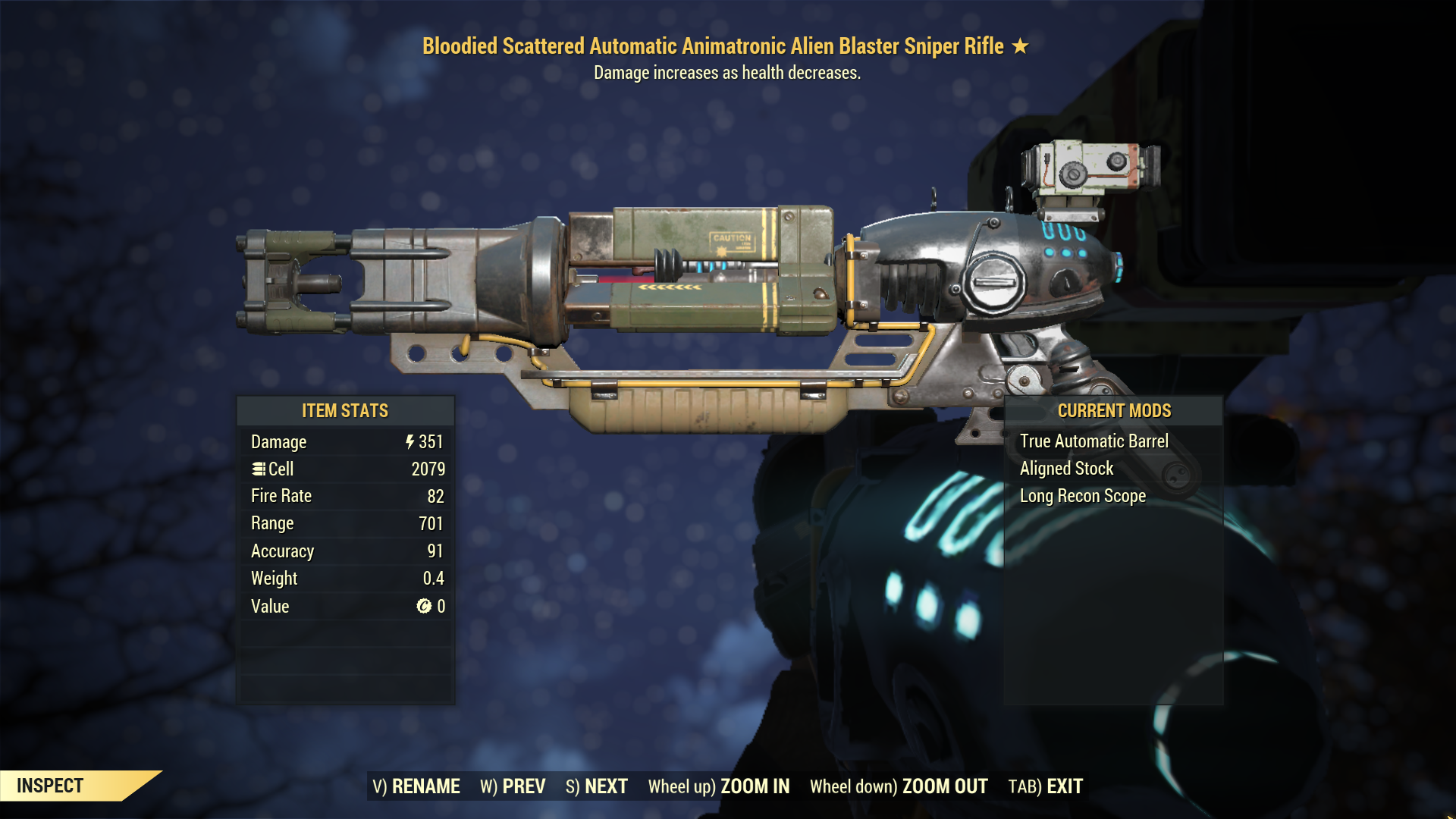 [NEW GLITCHED WEAPON] ★★★ Bloodied Animatronic Alien Blaster Rifle | DOESN'T BREAK | FAST DELIVERY |