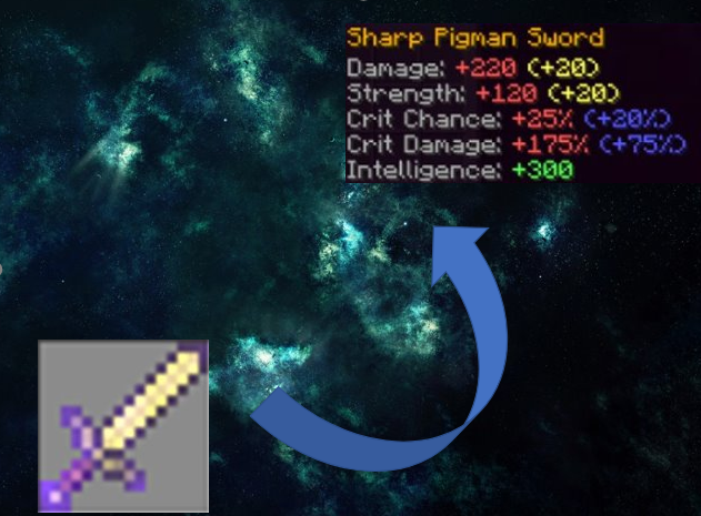 Enchanted and reforged PIGMAN SWORD (No requirements to use)