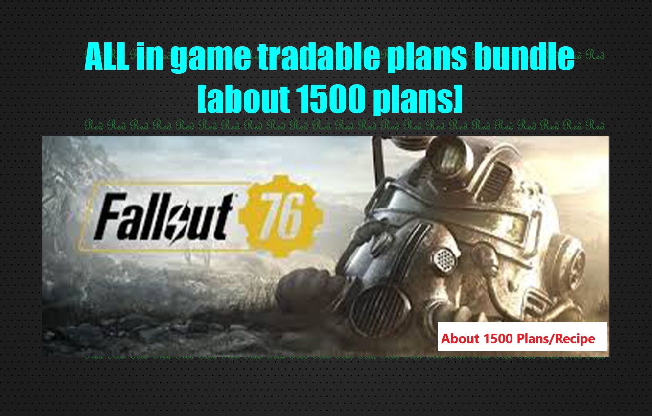 ALL in game tradable plans bundle [about 1500 plans]