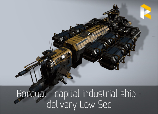 Rorqual - capital industrial ship - delivery Low Sec