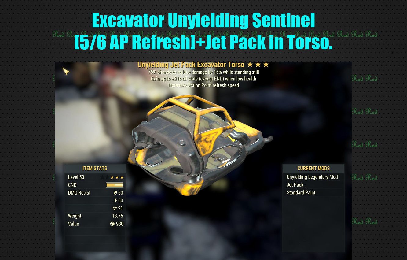 Excavator Unyielding Sentinel [5/5 AP Refresh]+Jet Pack in Torso.Power Armor