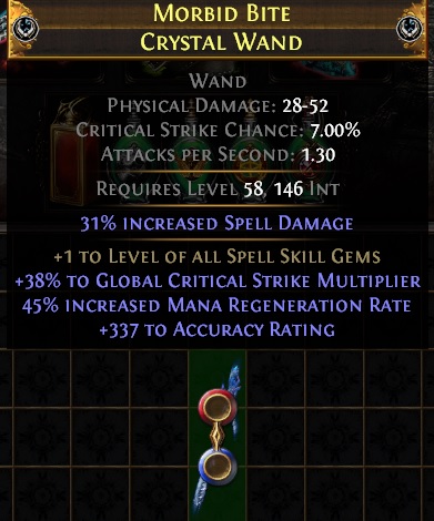 Path of Exile - Standard Hardcore - Fractured +1 to All Spell Skill Gems