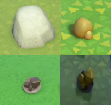 Stone package (stone*30+gold nugget*30+iron nugget*30+clay*30)