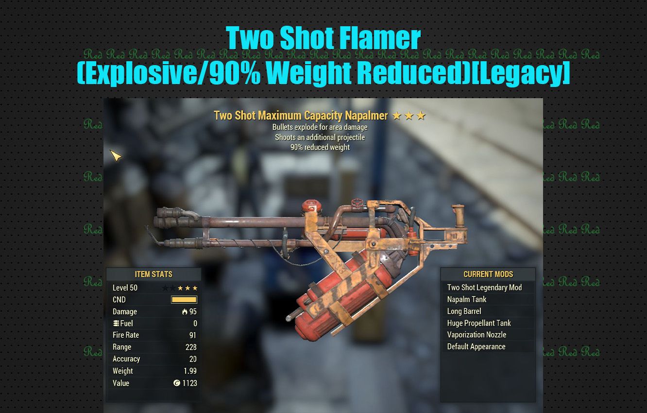 Two Shot Flamer(Explosive/90% Weight Reduced)[Legacy]