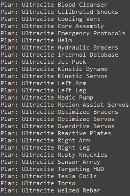 Ultracite Power Armor Plans + Mods Plans Bundle [27 Total]