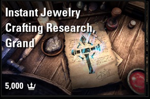 [NA - PC] instant jewelry crafting research grand (5000 crowns) // Fast delivery!