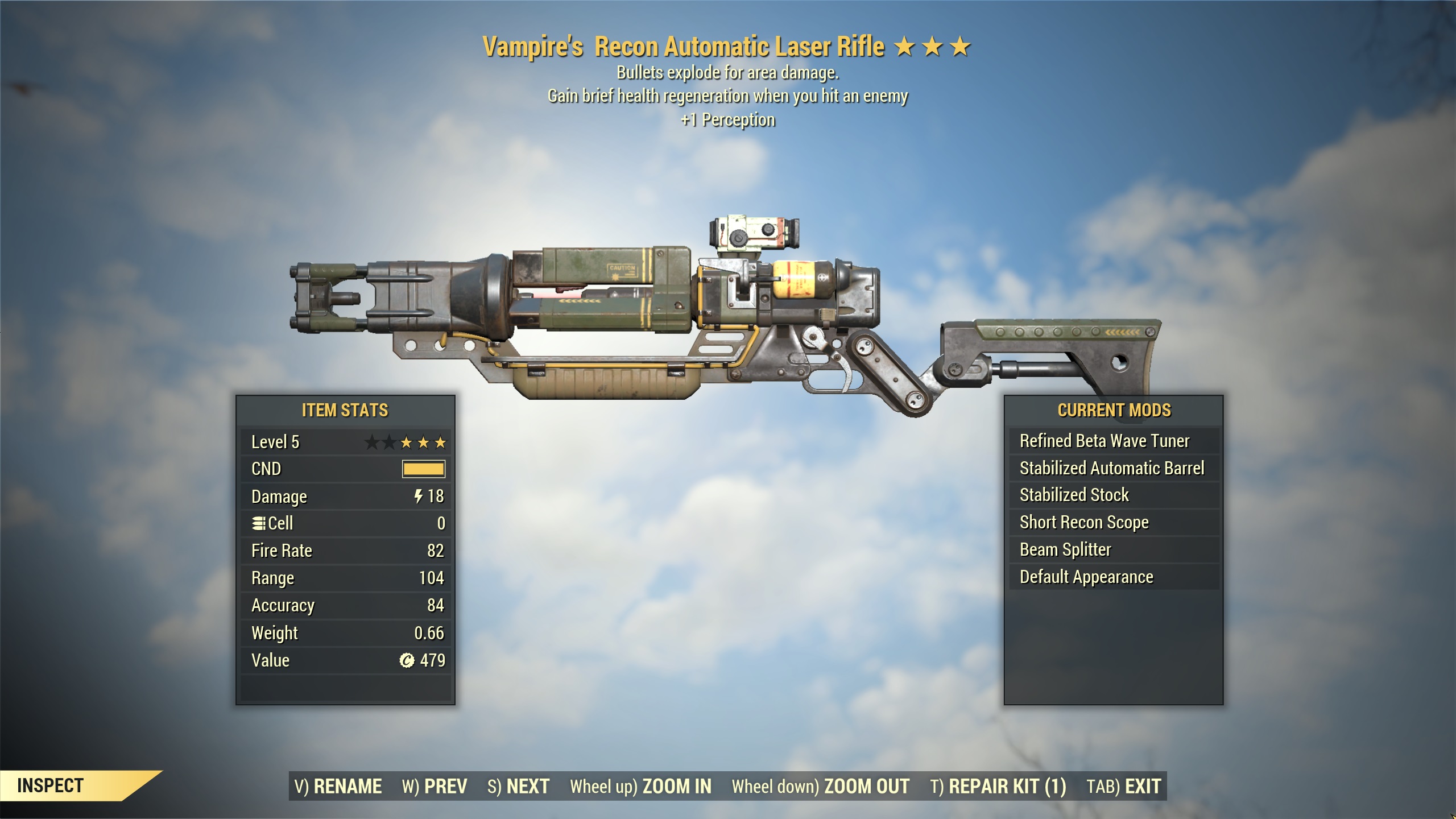 [LVL5] Vampires Explosive Laser Rifle | FAST DELIVERY |