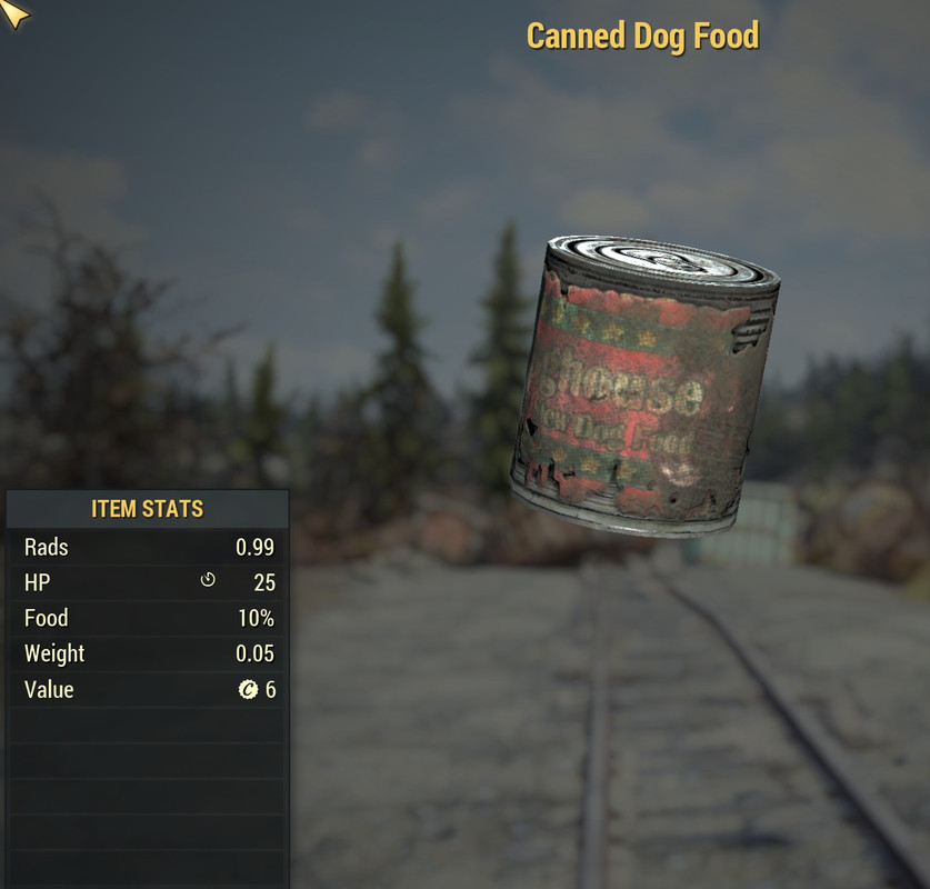 Buy Canned Dog Food Fast delivery in FALLOUT 76 Items Offer