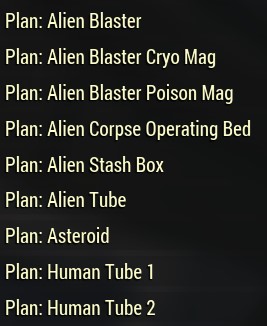 All 9 new tradable plans from event [Invaders from Beyond]