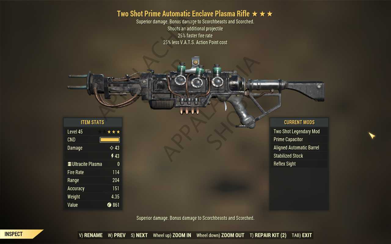 Buy Two Shot Enclave Plasma Rifle In FALLOUT 76 Items Offer 2327833656   103270880365204000a26ec 