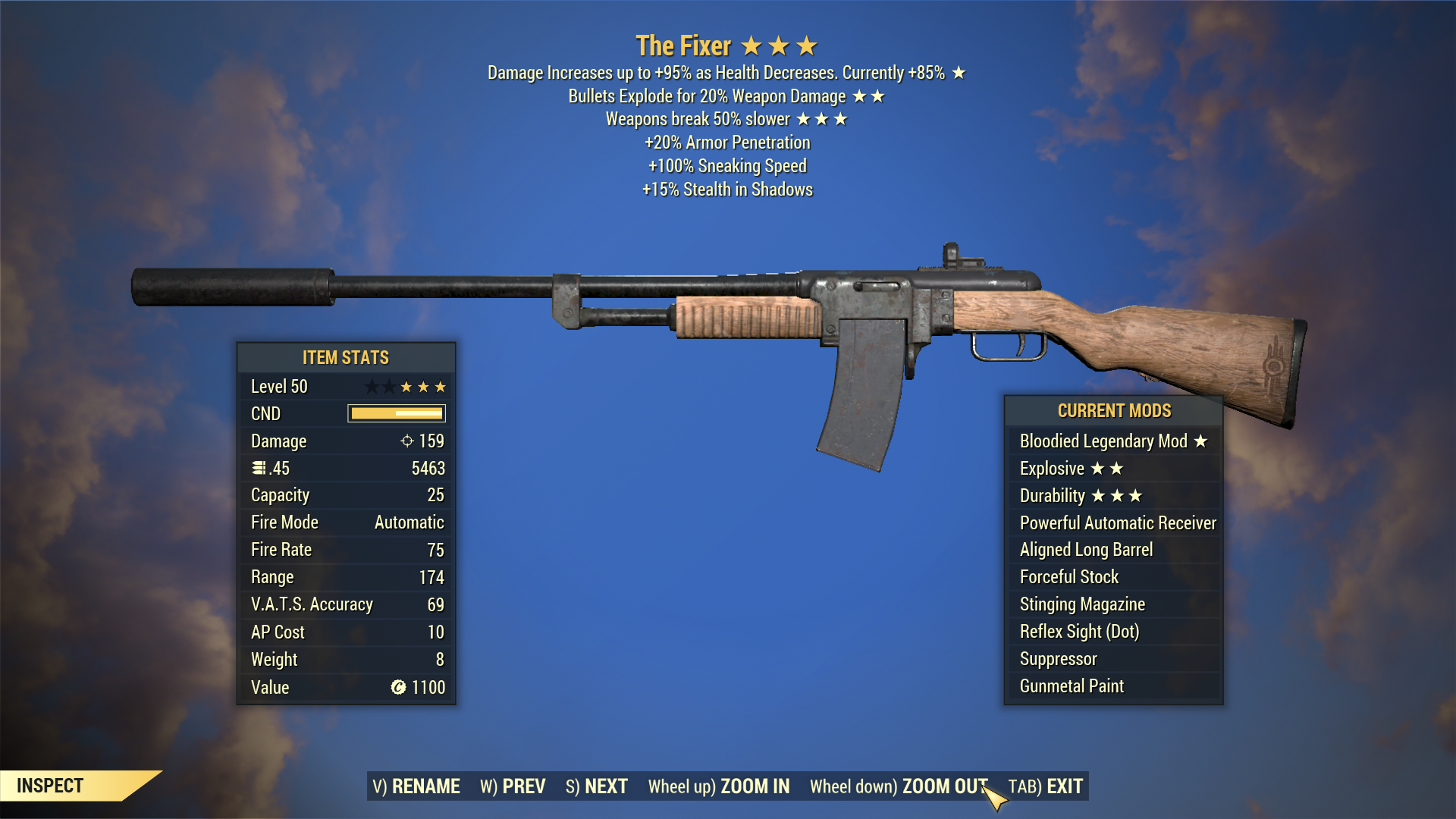 Buy Bloodied Explosive The Fixer ( in FALLOUT 76 Items - Offer #253785329