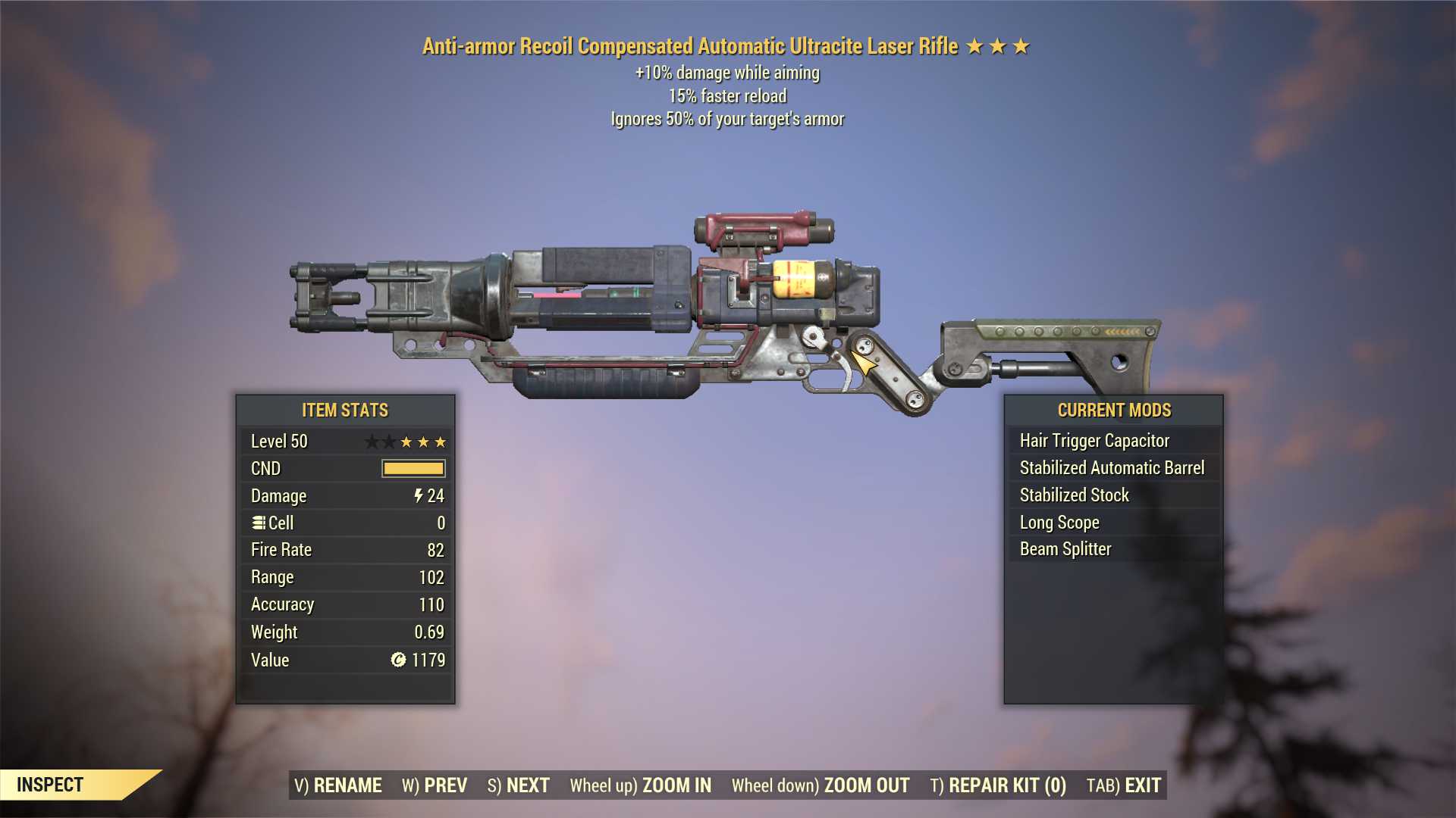 Buy Anti-armor Ultracite Laser Rif In Fallout 76 Items - Offer #2410326005