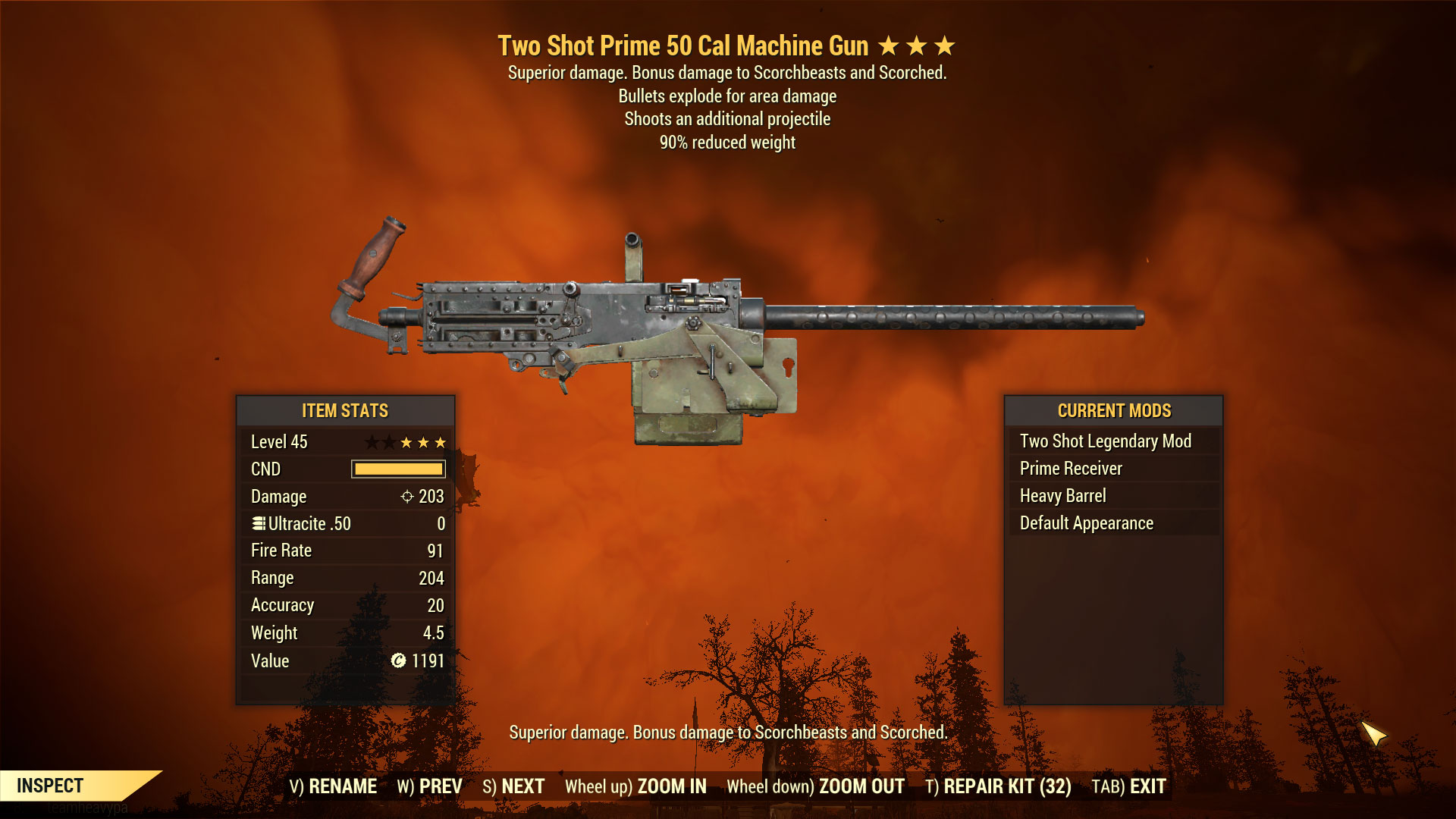 Buy Two Shot Explosive 50 Cal Mach in FALLOUT 76 Items - Offer #25735782