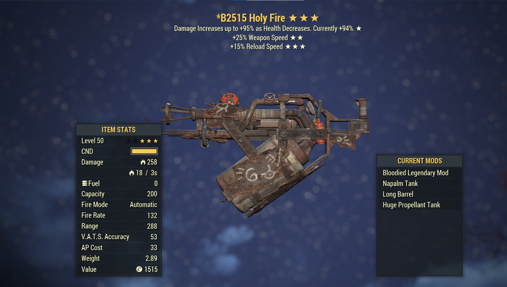 Buy Holy Fire, Elders Mark List! A in FALLOUT 76 Items - Offer #2321863464