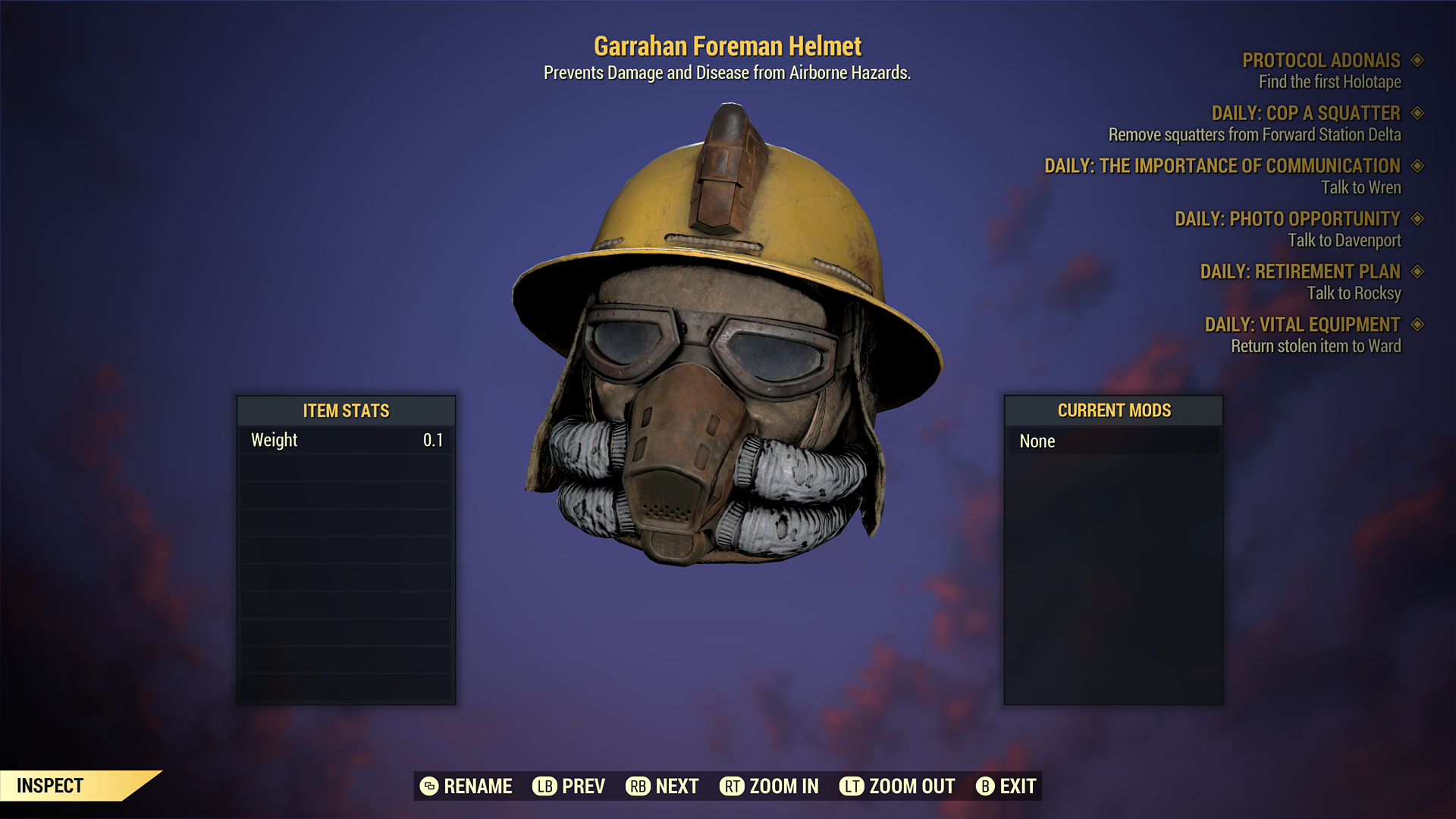 Buy [XBOX] Garrahan Foreman Outfit in FALLOUT 76 Items - Offer #2433644807