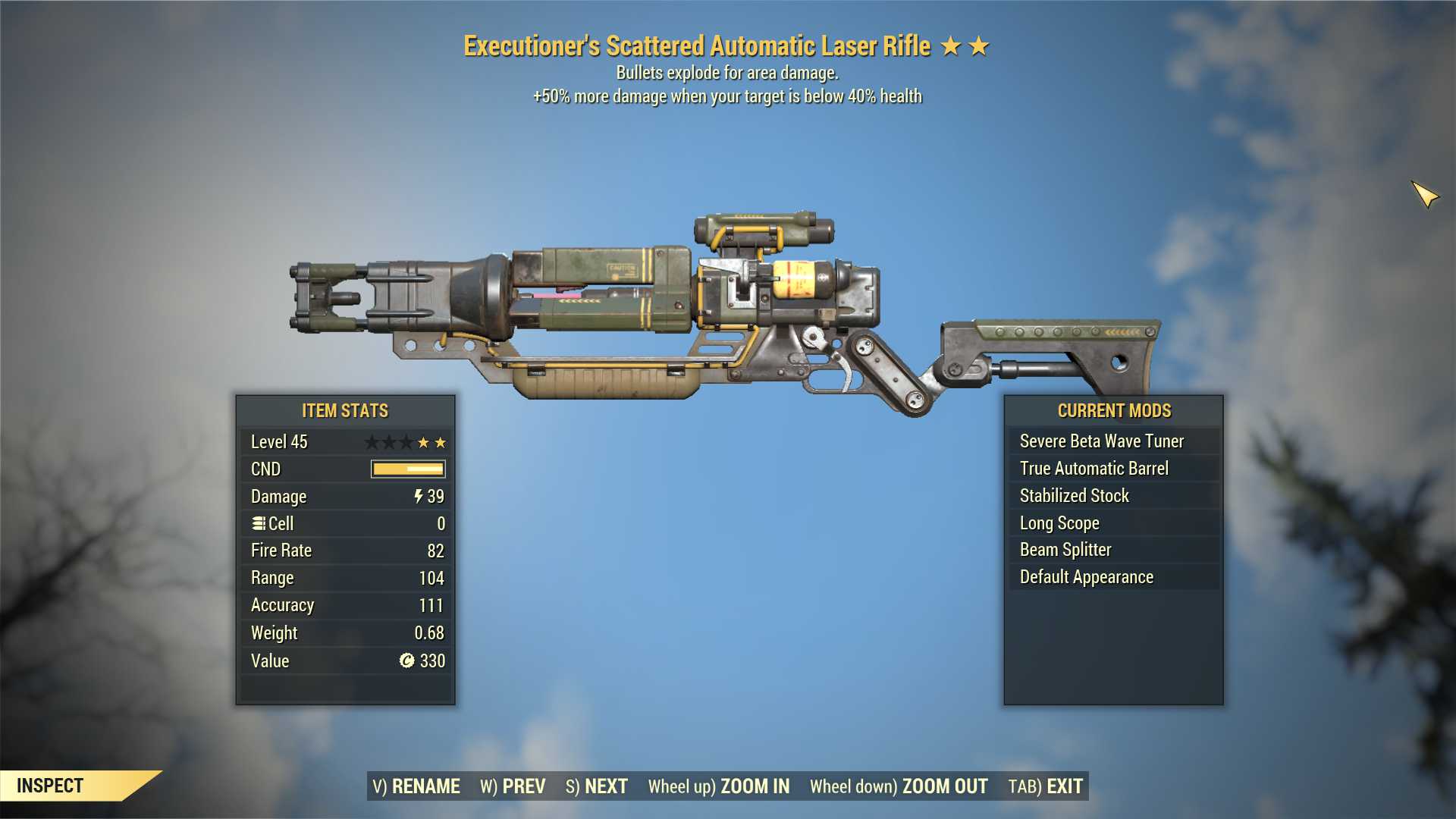 Buy [LEGACY] Executioner's Explosi in FALLOUT 76 Items - Offer #251779274