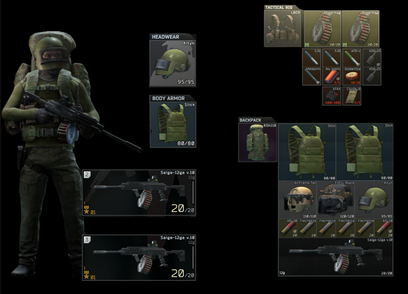 Buy 3x Slick + Airframe Tan + Alty In Escape From Tarkov Items - Offer 