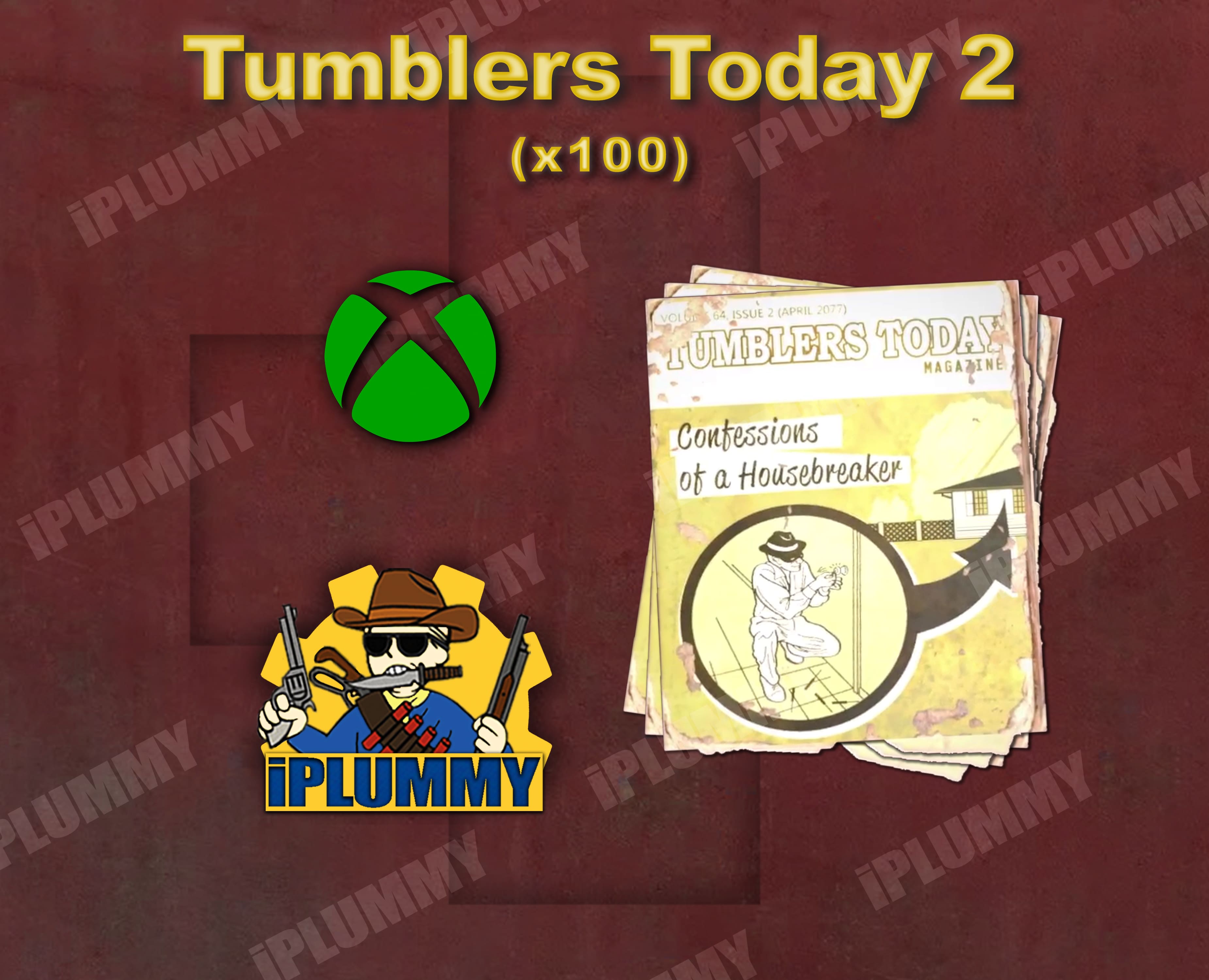 Buy Xbox Tumblers Today 4 (x100 in FALLOUT 76 Items Offer 2418449299