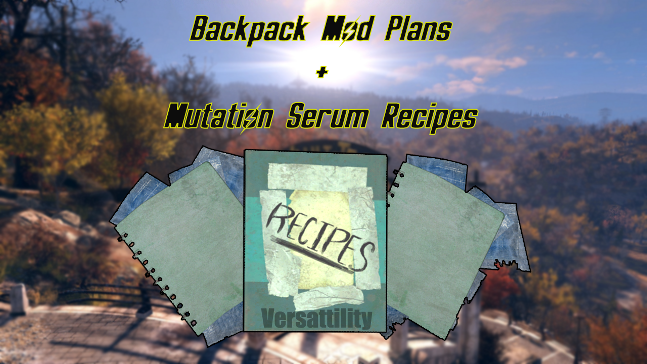 Buy [PC] Plan Bundle Backpack Mod in FALLOUT 76 Items Offer 2334521578