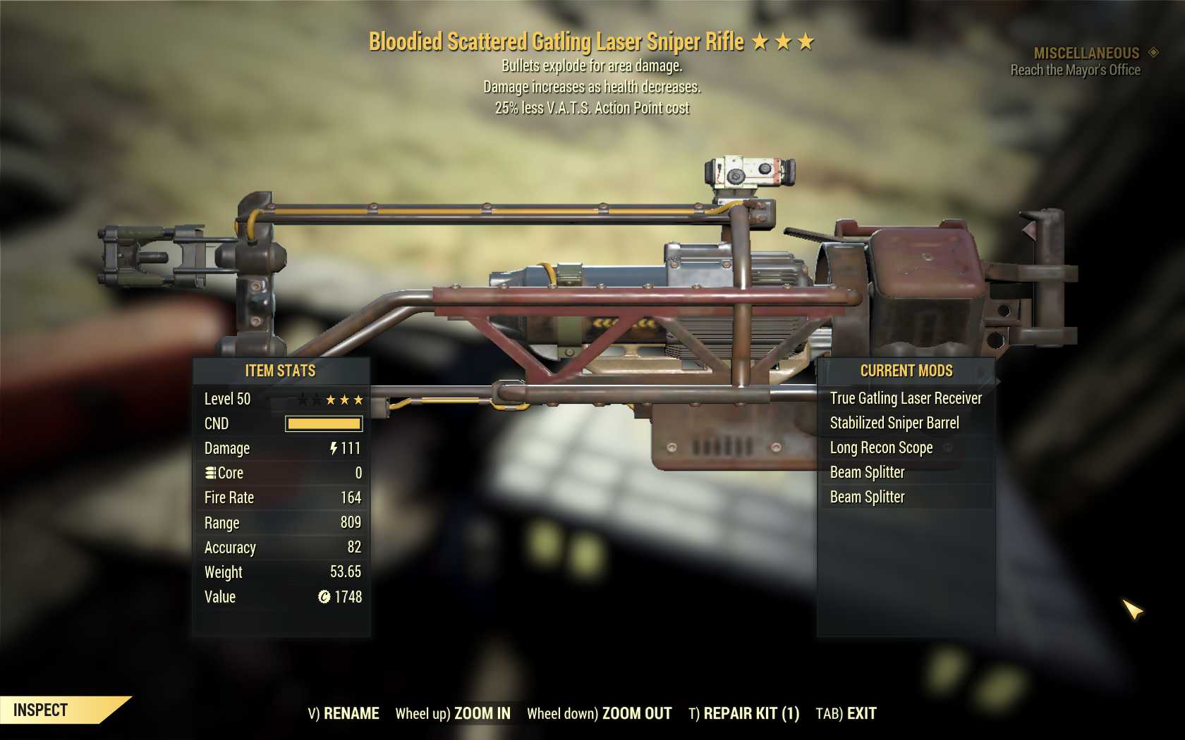 Fallout 4 самая мощная снайперская винтовка фото 58