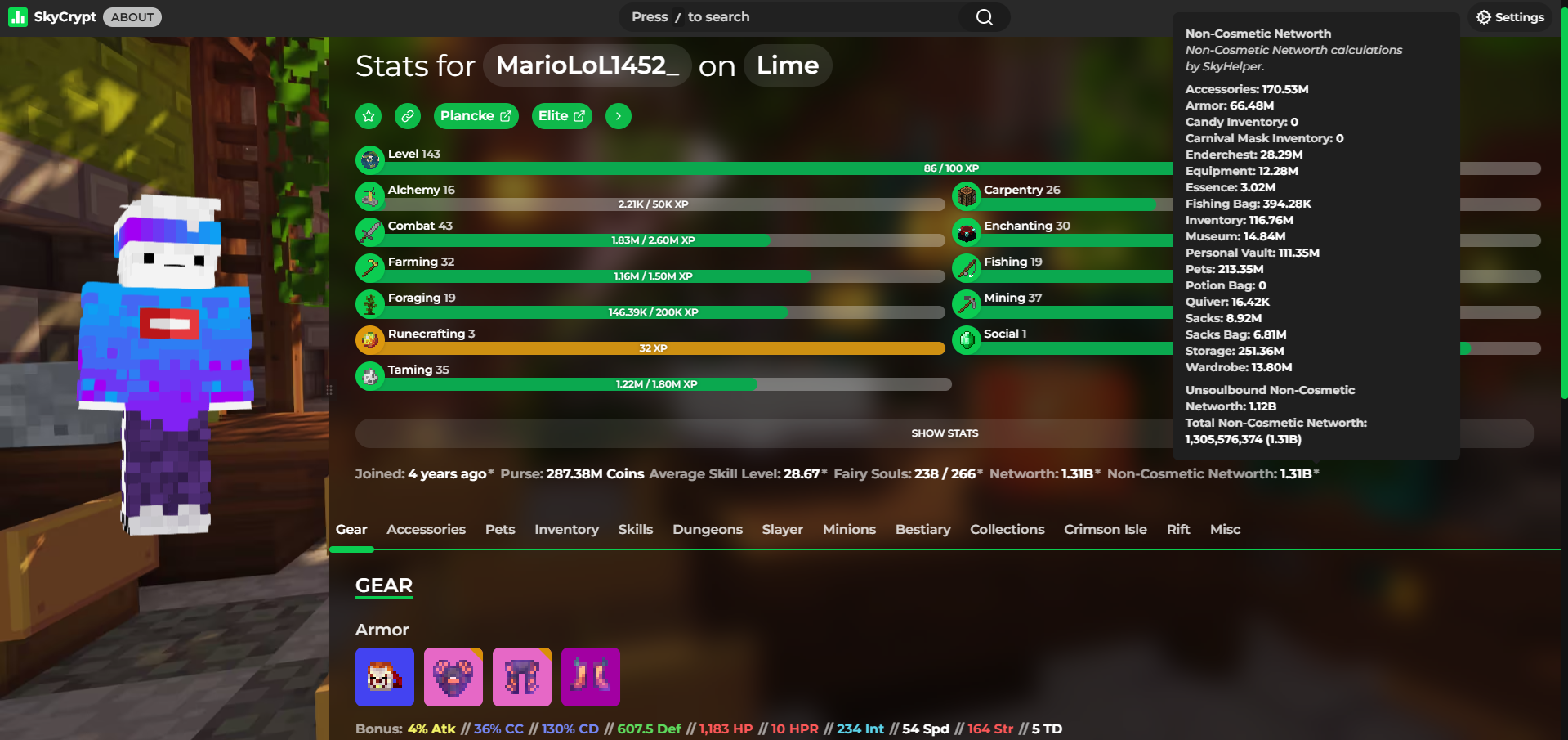 Vip Minecraft Ranks Photo Buy VIP RANK ‖ NETWORTH 1.31B in MINECRAFT: HYPIXEL Accounts - Offer ...