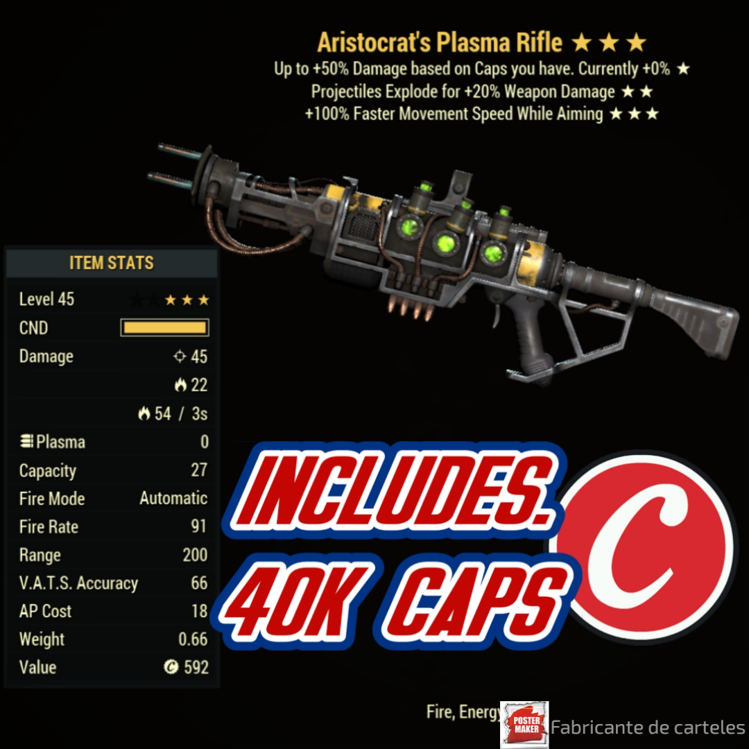 Buy AE Speed Aiming Plasma rifle / in FALLOUT 76 Items - Offer #2526690542