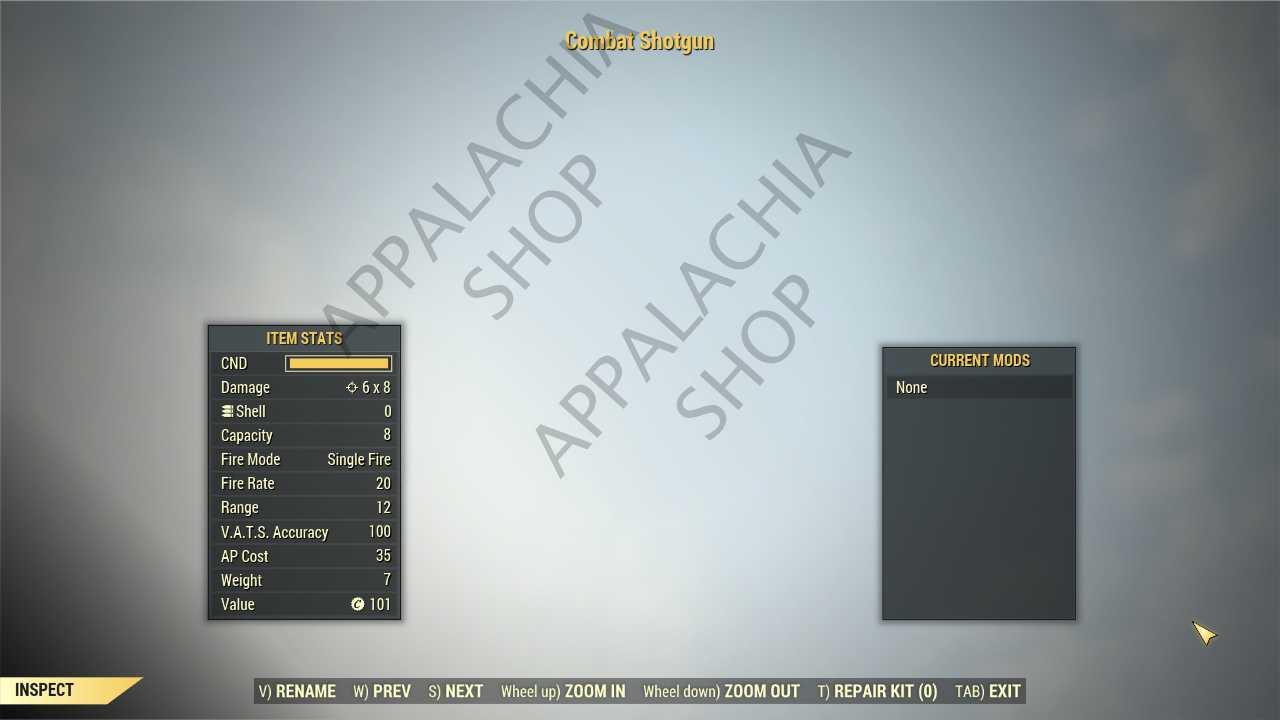 Buy Combat Shotgun [invisible] in FALLOUT 76 Items - Offer #2629887922