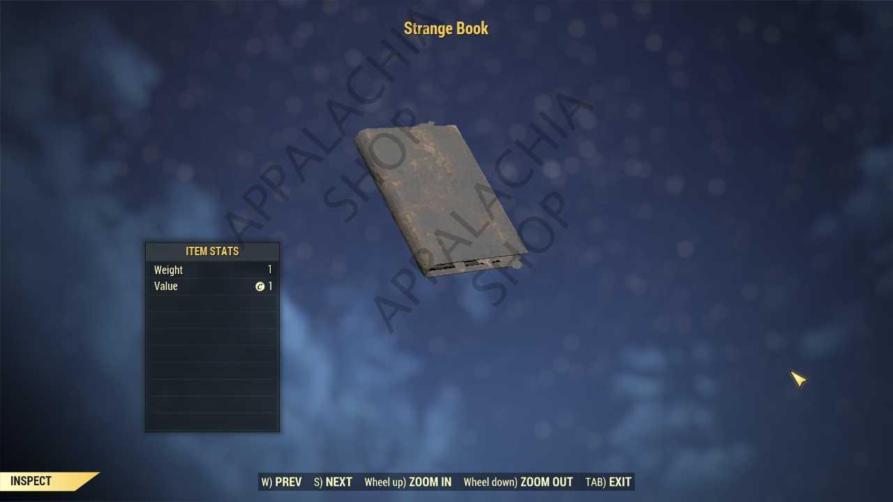 Buy Strange Book [Collector item][ in FALLOUT 76 Items - Offer #2610721373