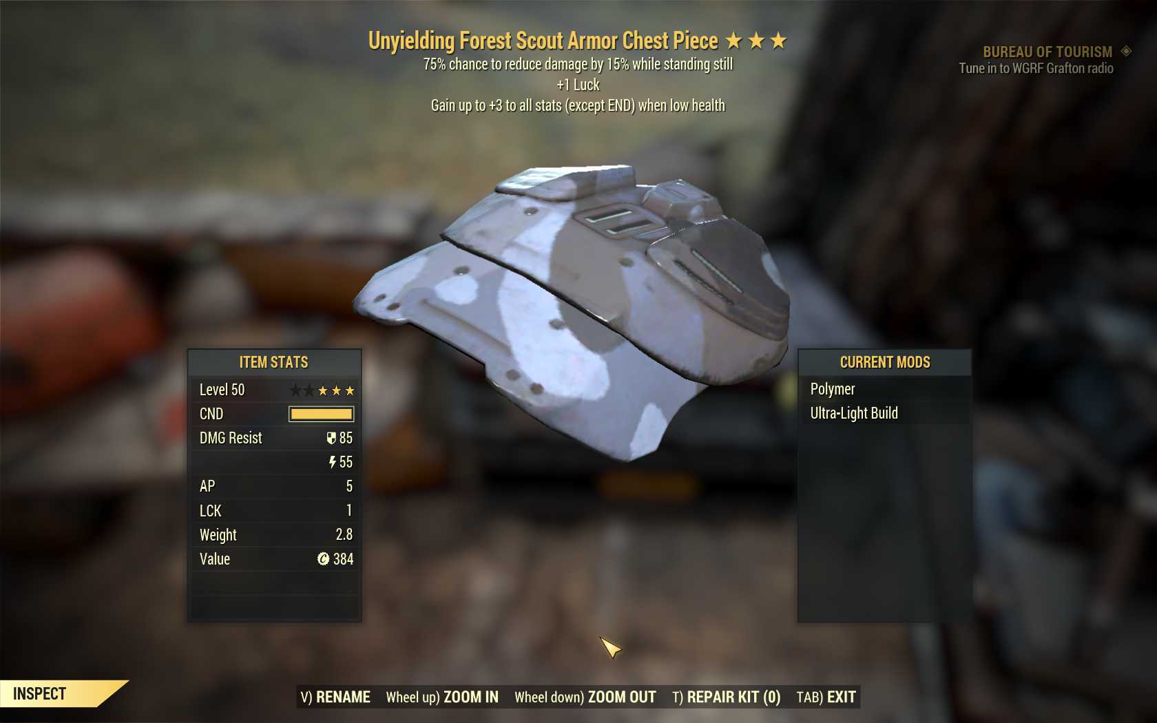 Buy [UNY LUCK SENT]Unyielding Sent in FALLOUT 76 Items - Offer #2629538768