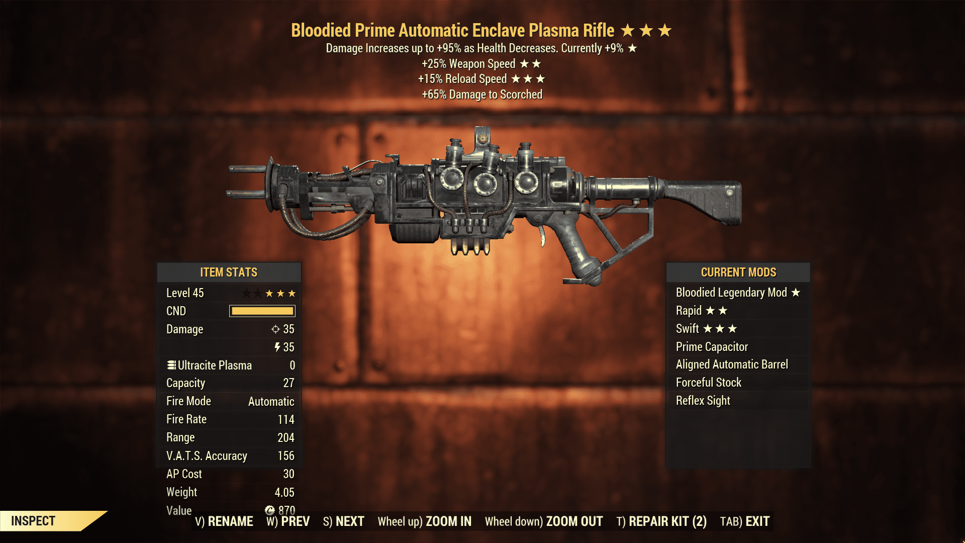 Buy ⭐[PC] [B2515r] Bloodied Encl in FALLOUT 76 Items - Offer #251118124