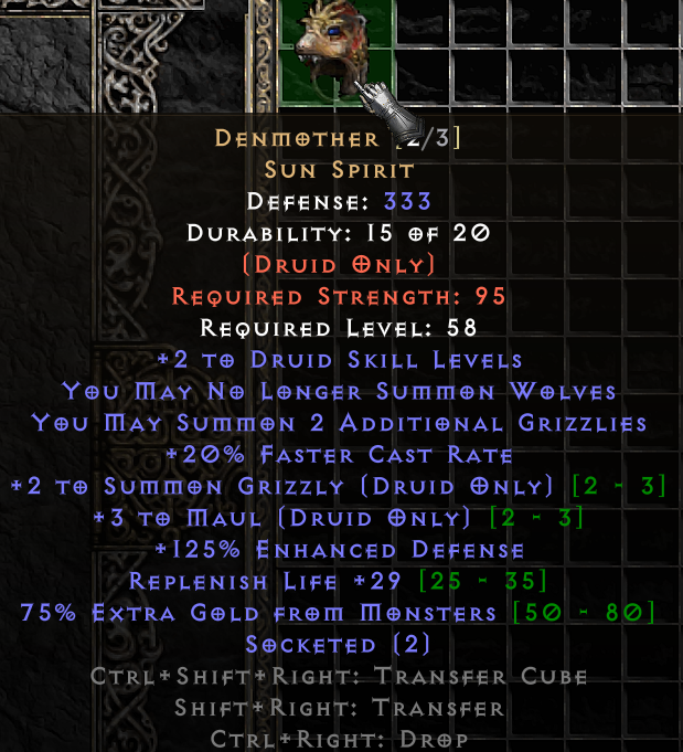 Pd2 Rune Values Buy DENMOTHER (CLEAN) ** SEASON 12 in PROJECT DIABLO 2 Items - Offer ...