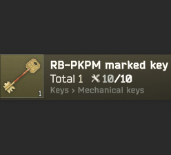 Buy RB-PKPM marked key (Flea Marke in ESCAPE FROM TARKOV Items - Offer ...