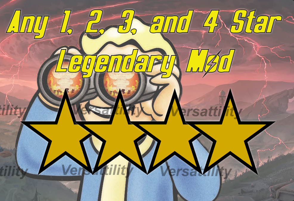 Buy [XBOX] Any 1, 2, 3 and 4 Star in FALLOUT 76 Items - Offer #2612620776