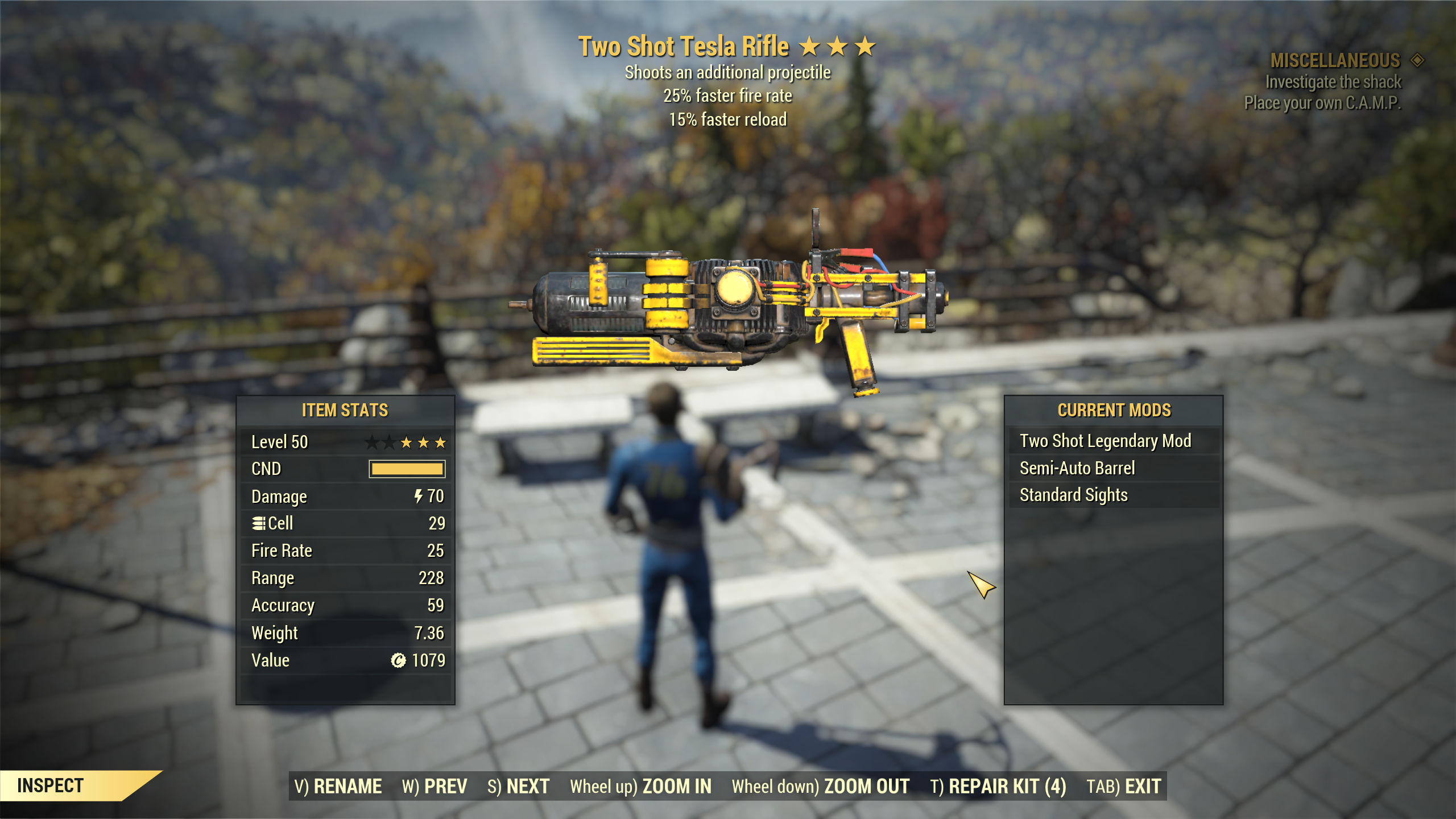Buy Two Shot Tesla Rifle [25% fast in FALLOUT 76 Items - Offer #2512490859