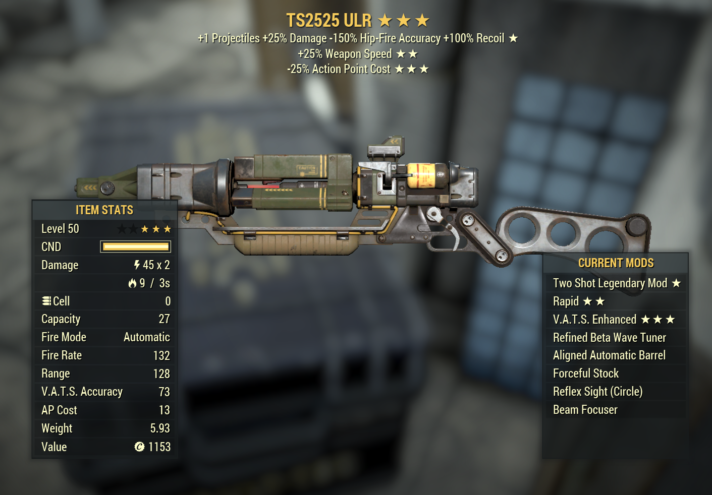 Buy Two Shot Ultracite Laser Rifle in FALLOUT 76 Items - Offer #2324710829