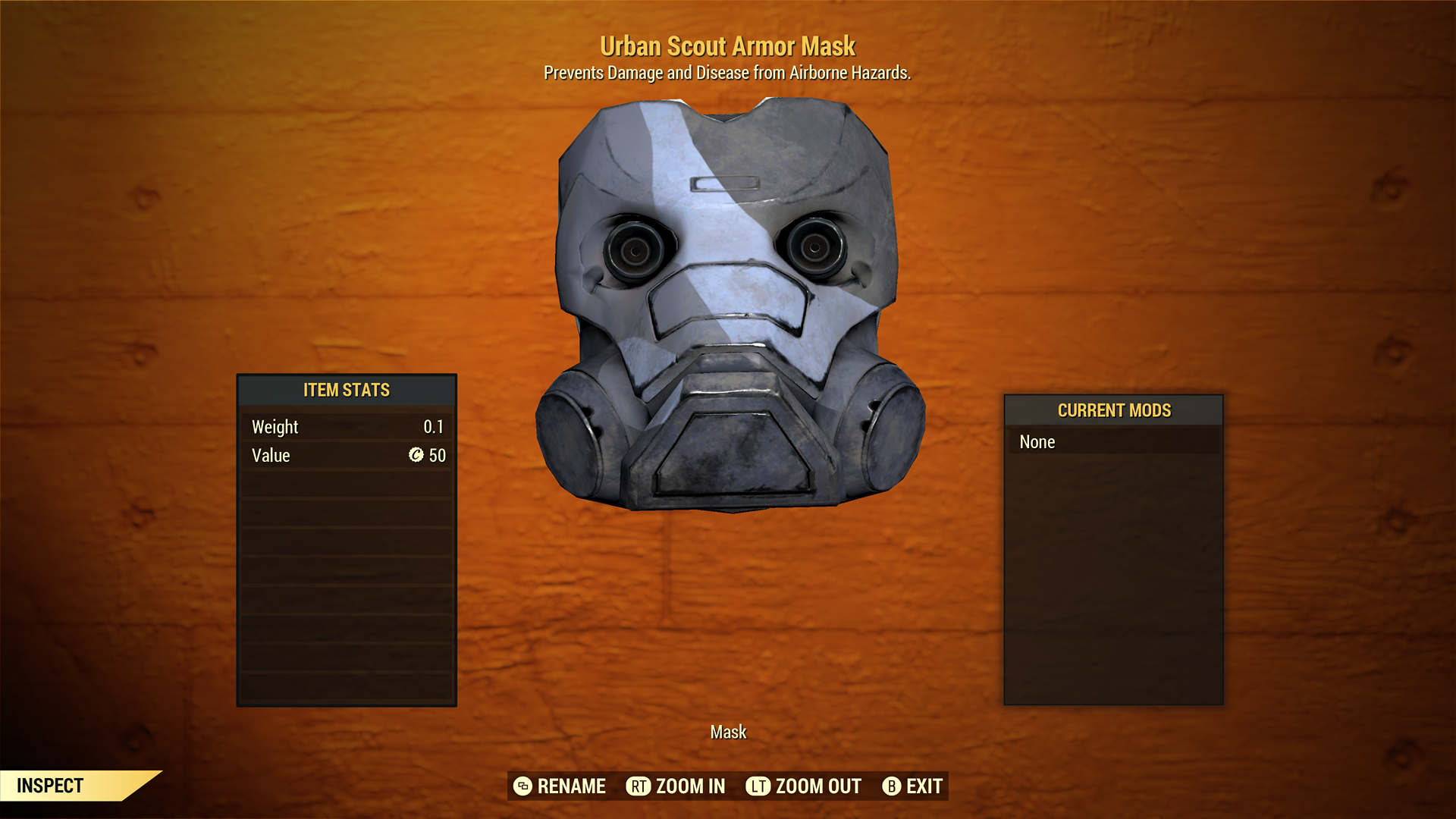 Buy [XBOX] Urban Scout Armor Mask in FALLOUT 76 Items - Offer #2629811415