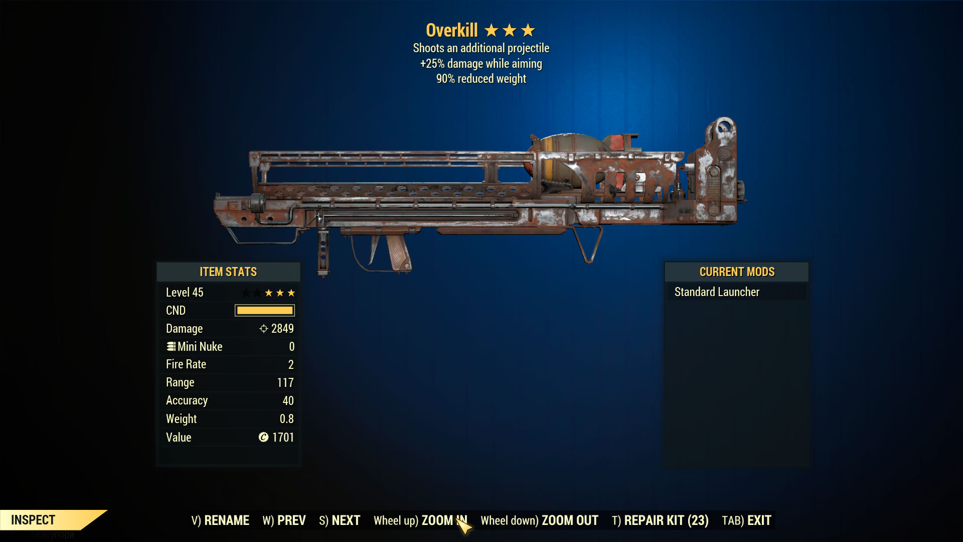 Buy Overkill Two Shot Fat Man (+25 in FALLOUT 76 Items - Offer #2327274755