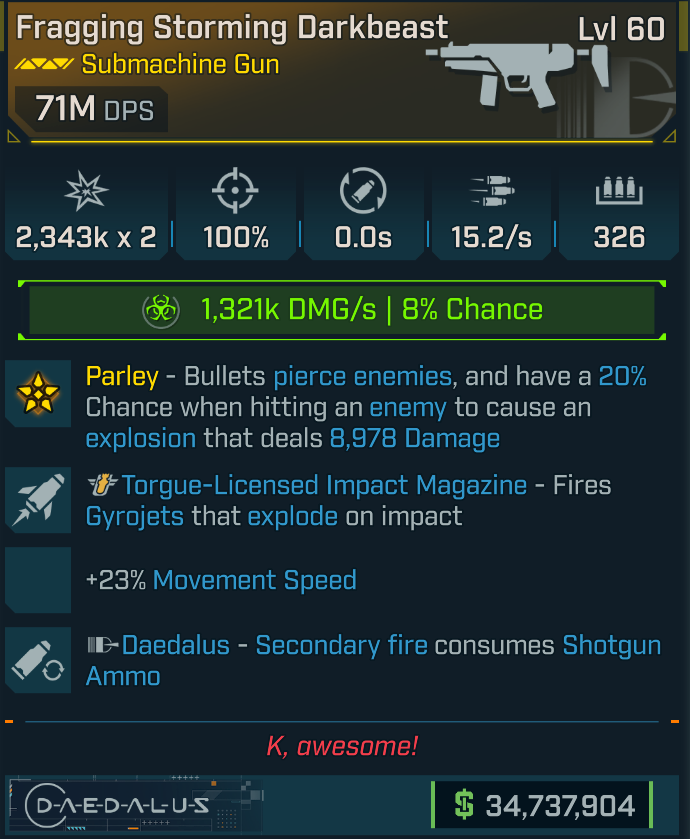 Buy [Modded] Darkbeast [71M dps] [ in BORDERLANDS 4 Items - Offer ...