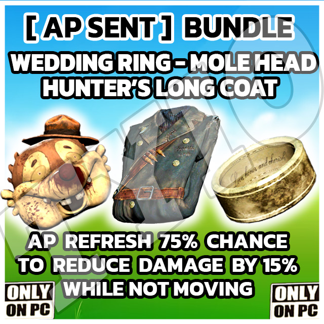 Buy [ AP SENT BUNDLE ] Wedding Rin in FALLOUT 76 Items - Offer #2629667590